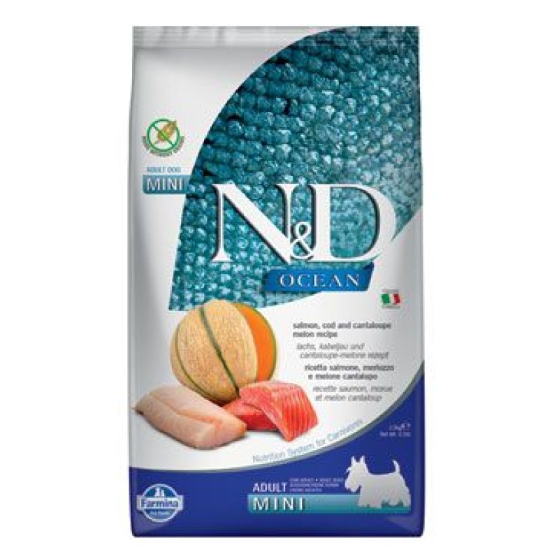 N&D OCEAN DOG Adult Mini Salmon & Cod & Melon 800 g