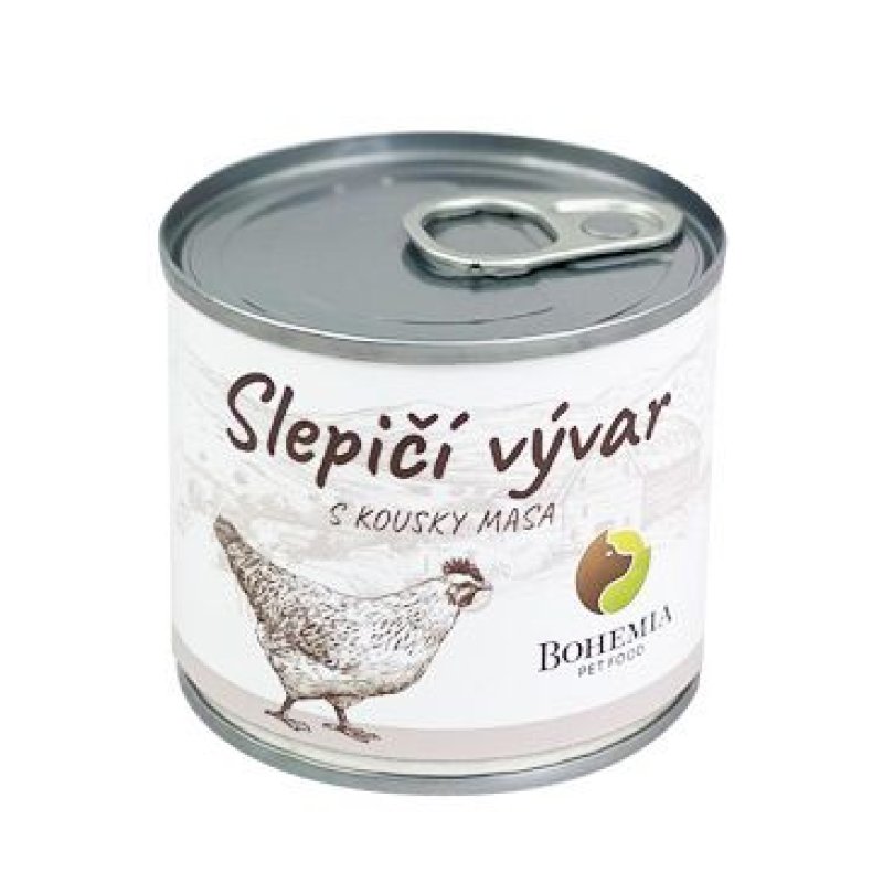 BOHEMIA Vývar Slepičí s kousky masa 140 ml