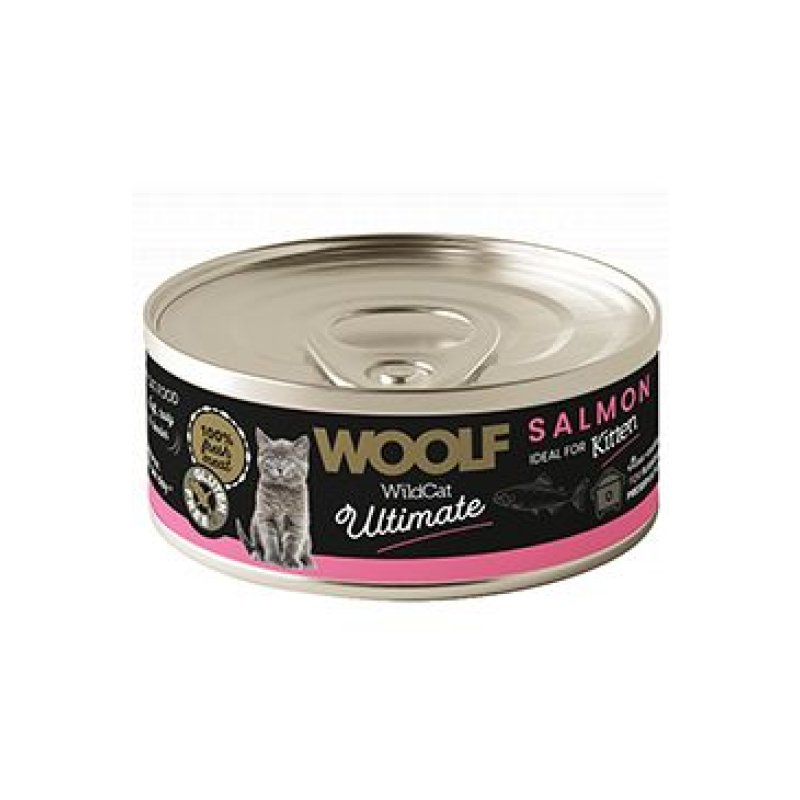 WOOLF Wildcat Ultimate konz Kitten Salmon pate 85 g