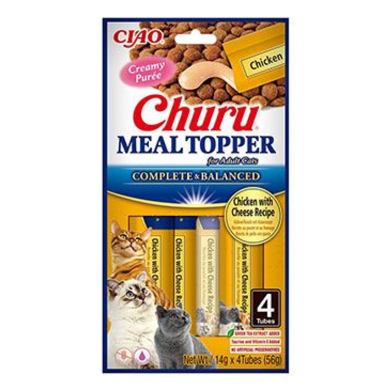 Churu Cat Meal Topper Chicken with Cheese Recipe 4 x 14 g