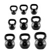 Kettlebell pokrytý vinylem HMS KNV28 28 kg, černý