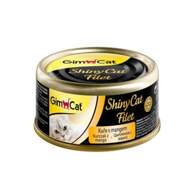 Gimpet kočka konz. ShinyCat filet kuře s mangem 70g