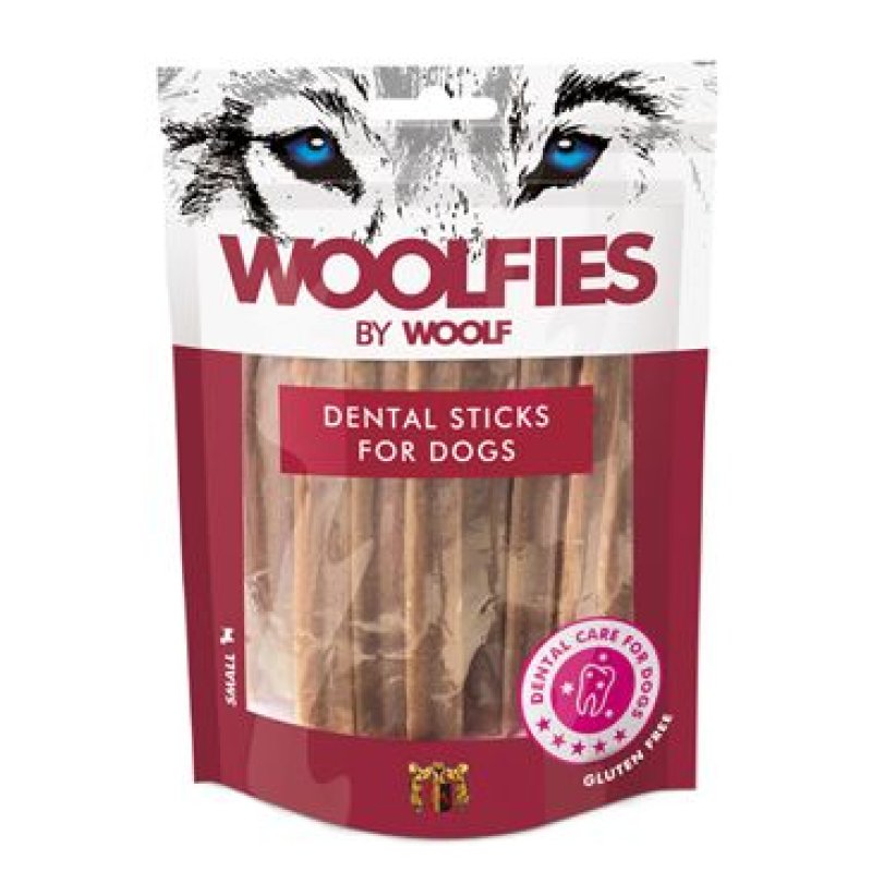 Pochoutka dentální Woolfies Dental Sticks S 200 g