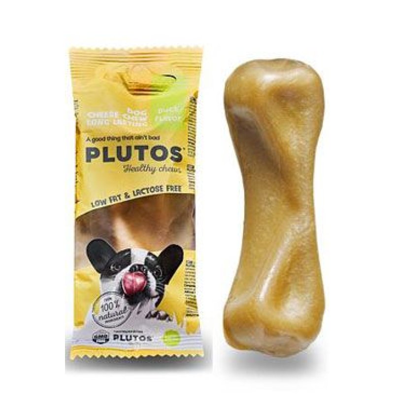 Pochoutka Plutos sýrová kost Small kachní 38 g