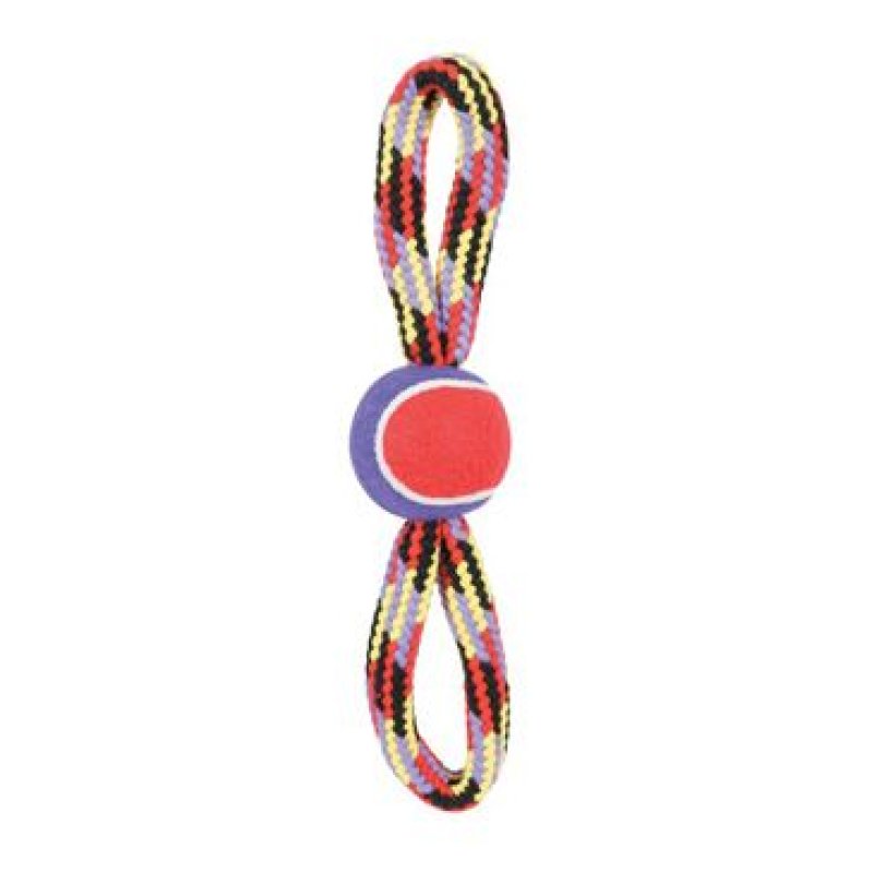 Zolux Hračka pes Tennis Ball Rope osmička 36 cm