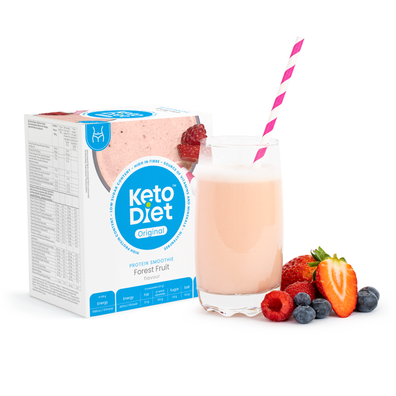 KetoDiet Proteinové smoothie – příchuť lesní směs (7 porcí)