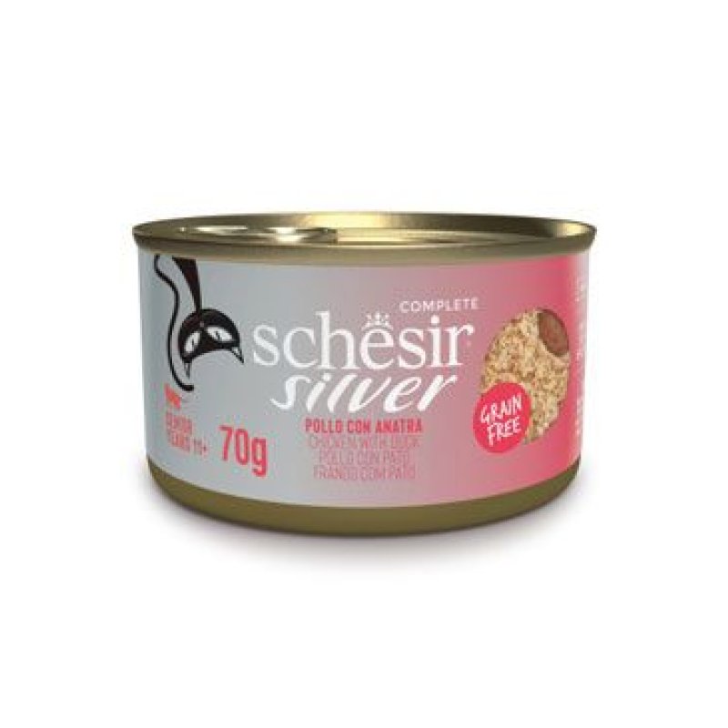 Schesir Cat konz. Senior Wholefood kuře/kachna 70 g