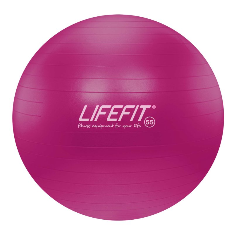 Gymnastický míč LIFEFIT® ANTI-BURST 55 cm, bordó