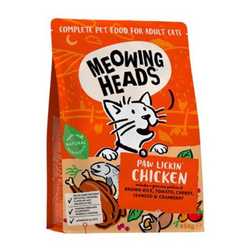 MEOWING HEADS Paw Lickin’ Chicken 450 g