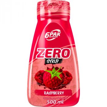 6Pak Nutrition Zero Syrup - 500 ml, jahoda