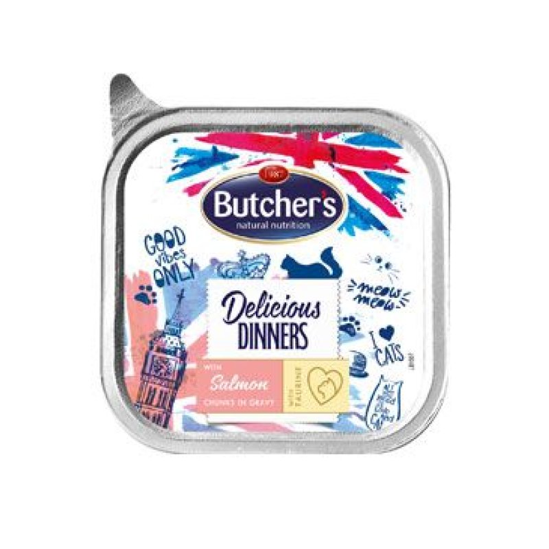 Butcher's Cat Pro Series Del. Dinner losos vanička 100 g