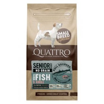 QUATTRO Dog Dry SB Senior/Dieta Ryby & Krill 7 kg