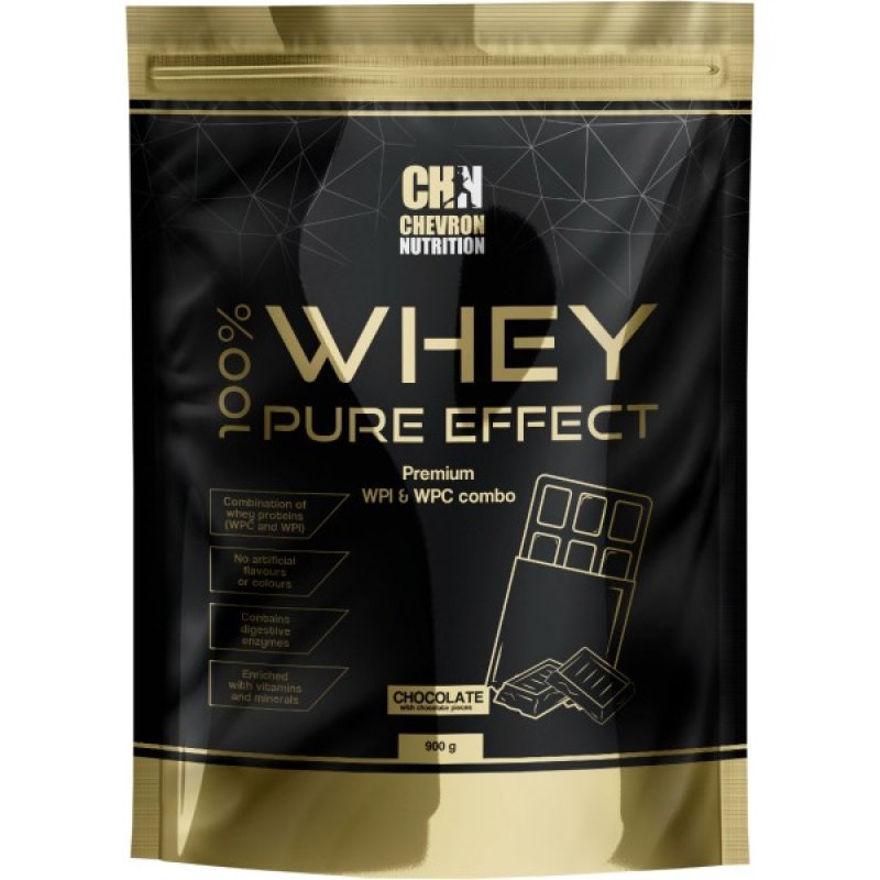 Chevron Nutrition 100 % Whey Pure Effect - 900 g, čokoláda