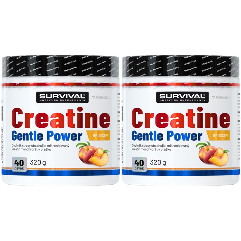 Survival Creatine Monohydrate 320 g, broskev - AKCE 1+1