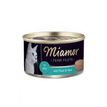 Miamor Cat Filet konzerva tuňák+rýže v želé 100 g