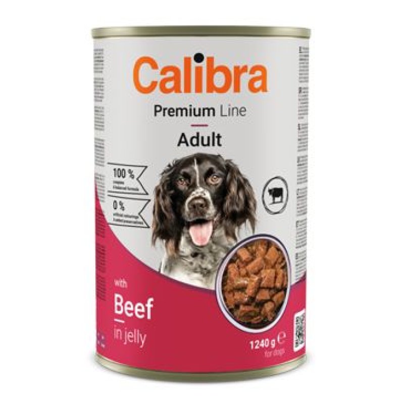 Calibra Dog Premium konz. with Beef 1240 g