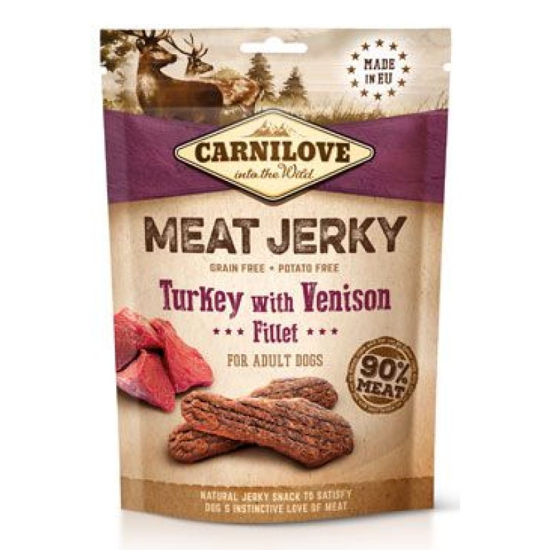 Carnilove Dog Jerky Venison & Turkey Fillet 100 g