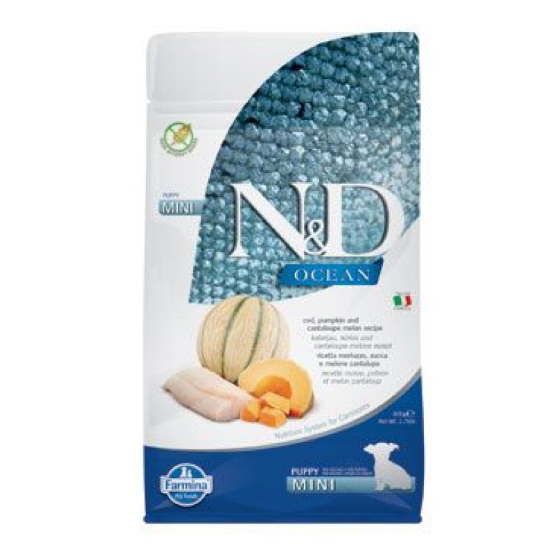 N&D OCEAN DOG Puppy Mini Codfish & Pumpkin & Melon 800 g