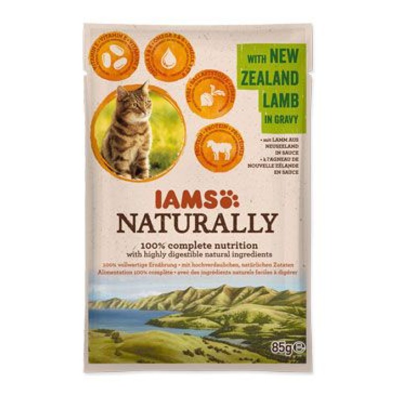 Iams Cat jehněčí v omáčce kapsa 85 g