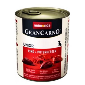 Animonda pes GRANCARNO konz. JUNIOR hov/krůtí srdce 800 g