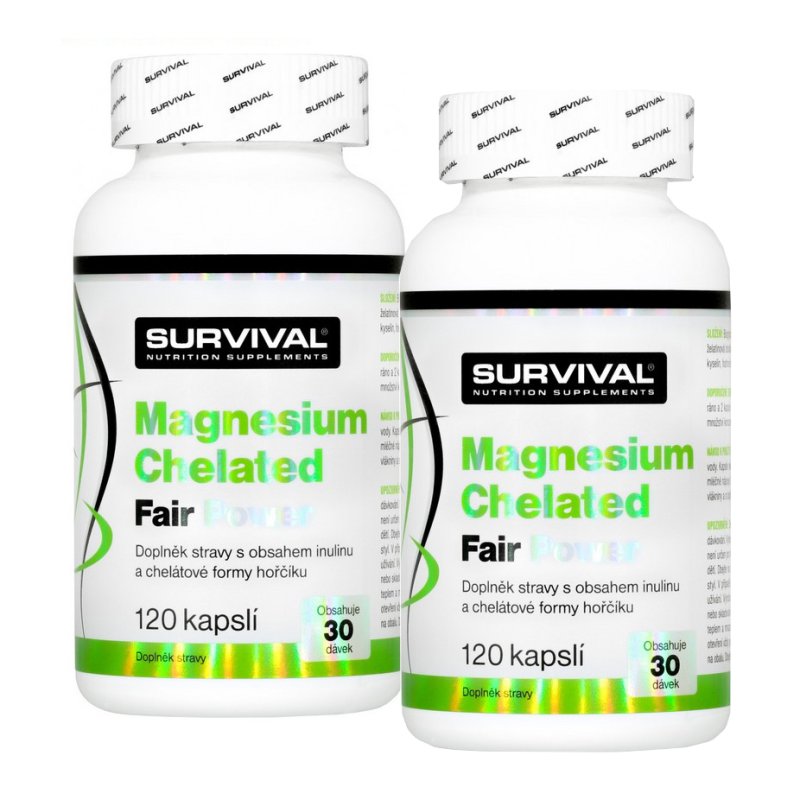 Survival Hořčík • Magnesium Chelated Fair Power 2 x 120 cps