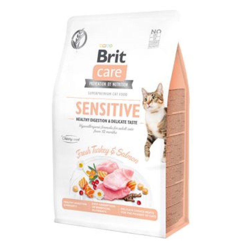 Brit Care Cat GF Sensit. Heal. Digest&Delic. Taste 0,4 kg