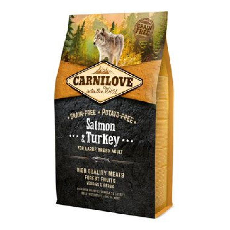 Carnilove Dog Salmon & Turkey for LB Adult 4 kg