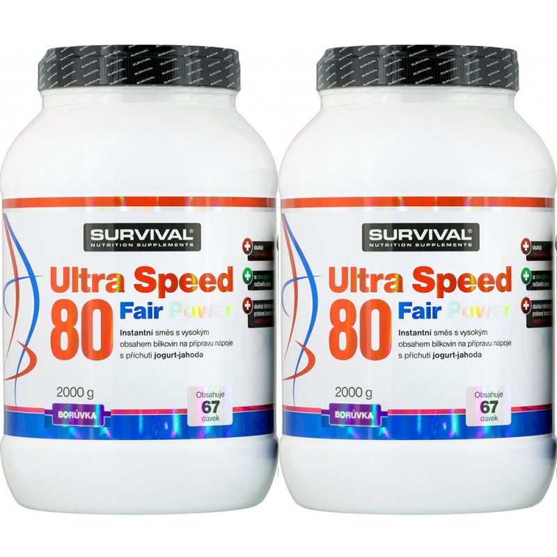 Survival Ultra Speed 80 Fair Power 2000 g, borůvka - AKCE 1+1