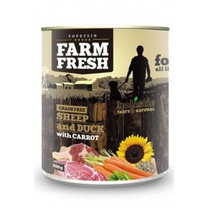 Farm Fresh Dog Sheep&Duck with Carrot konzerva 800 g