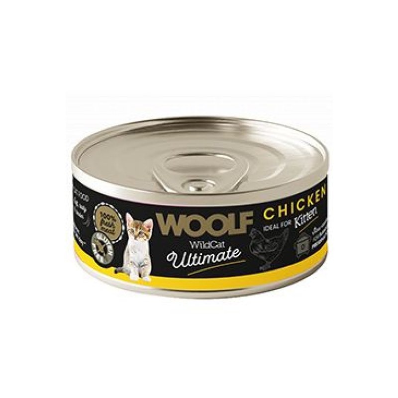 WOOLF Wildcat Ultimate konz Kitten Chicken pate 85 g