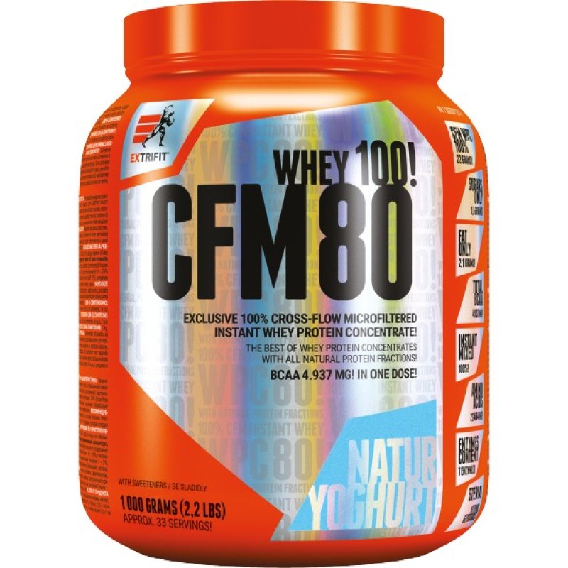 Extrifit CFM Instant Whey 80 - 1000 g, jahoda-banán