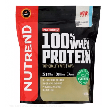 Nutrend 100 % Whey Protein - 1000 g, jahoda