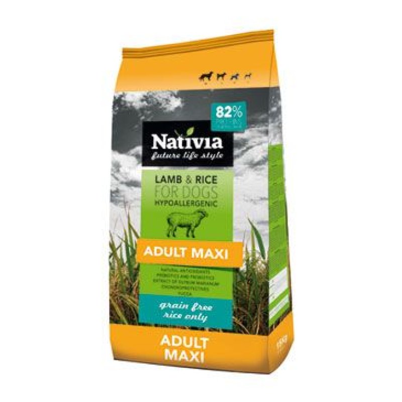 Nativia Dog Adult Maxi Lamb & Rice 15 kg