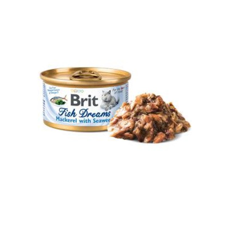 Brit Cat konz Brit Fish Dreams Mackerel & Seaweed 80 g