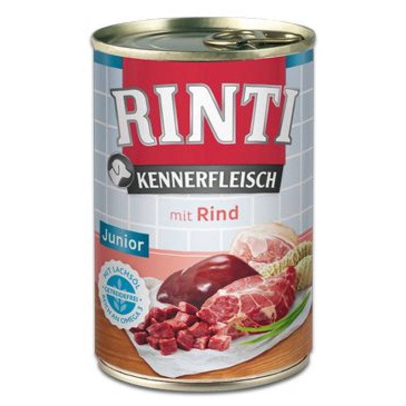 Rinti Dog Kennerfleisch Junior hovězí 400 g