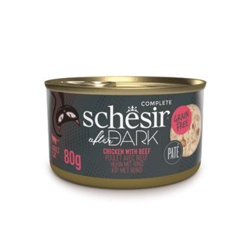 Schesir Cat konz. After Dark Paté kuře/hovězí 80 g