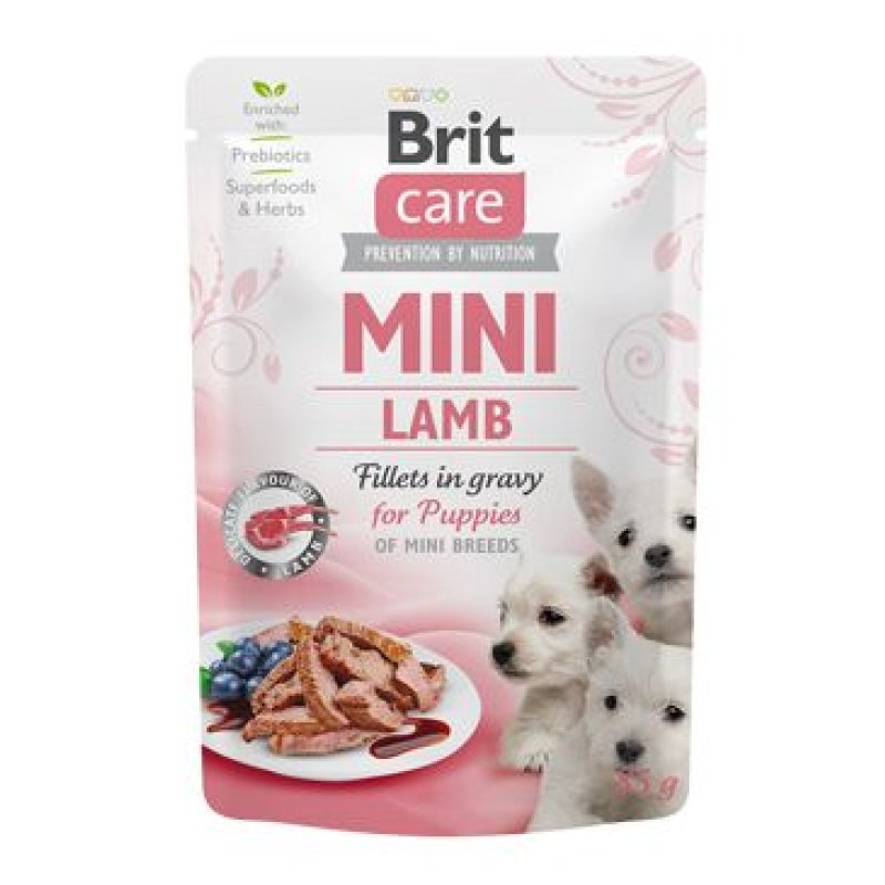 Brit Care Dog Mini Puppy Lamb fillets in gravy 85 g