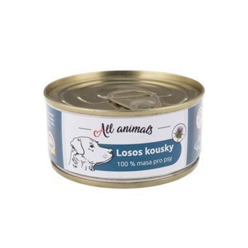 All Animals DOG losos kousky 90 g