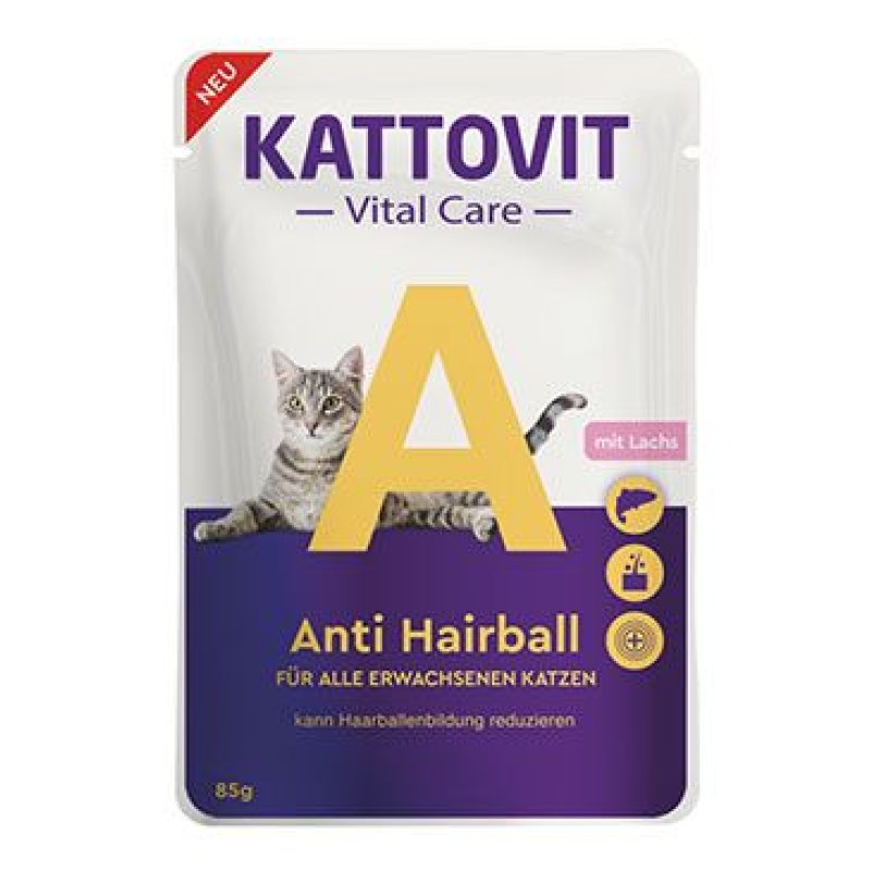 Kattovit Cat Vital Care Anti Hairball losos kapsa 85 g