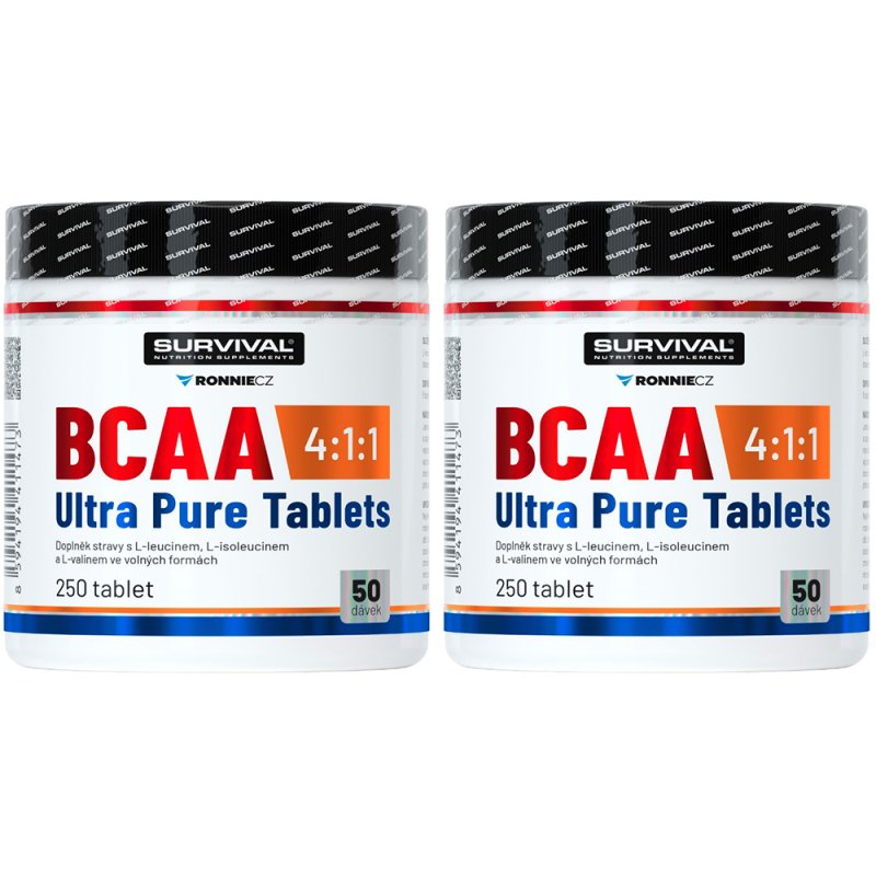 Survival BCAA 4:1:1 Ultra Pure Tablets 250 tbl - AKCE 1+1