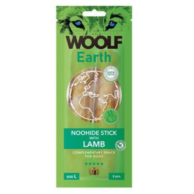 Woolf pochoutka Earth NOOHIDE L Sticks with Lamb 85 g