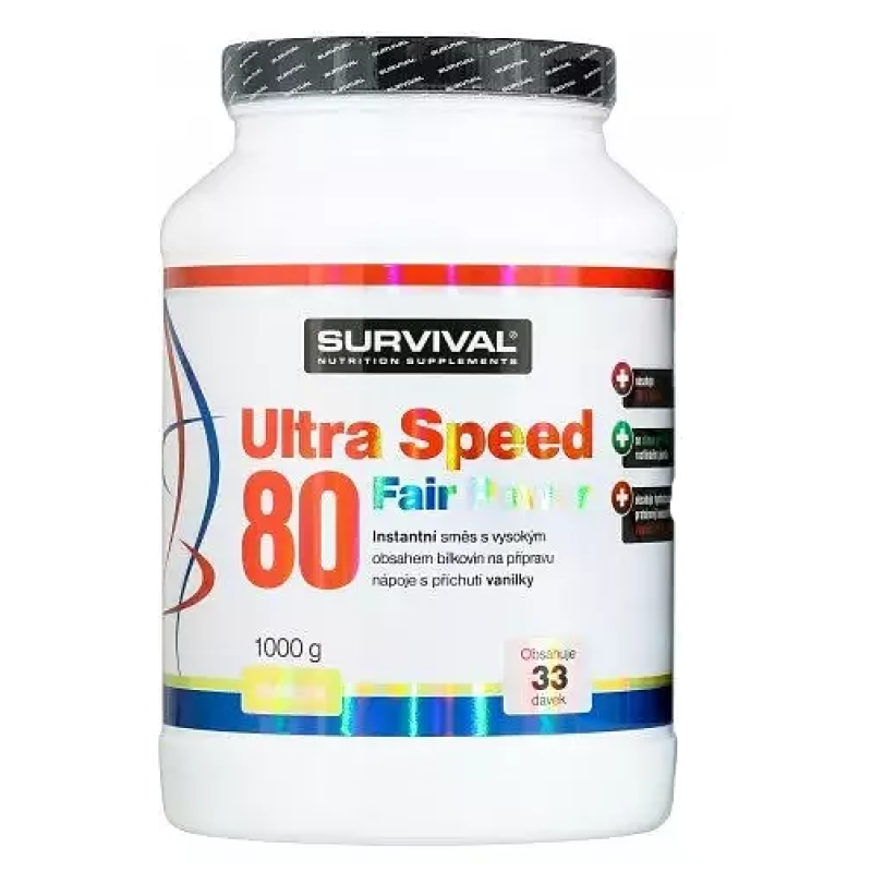 Survival Ultra Speed 80 Fair Power 1000 g, vanilka