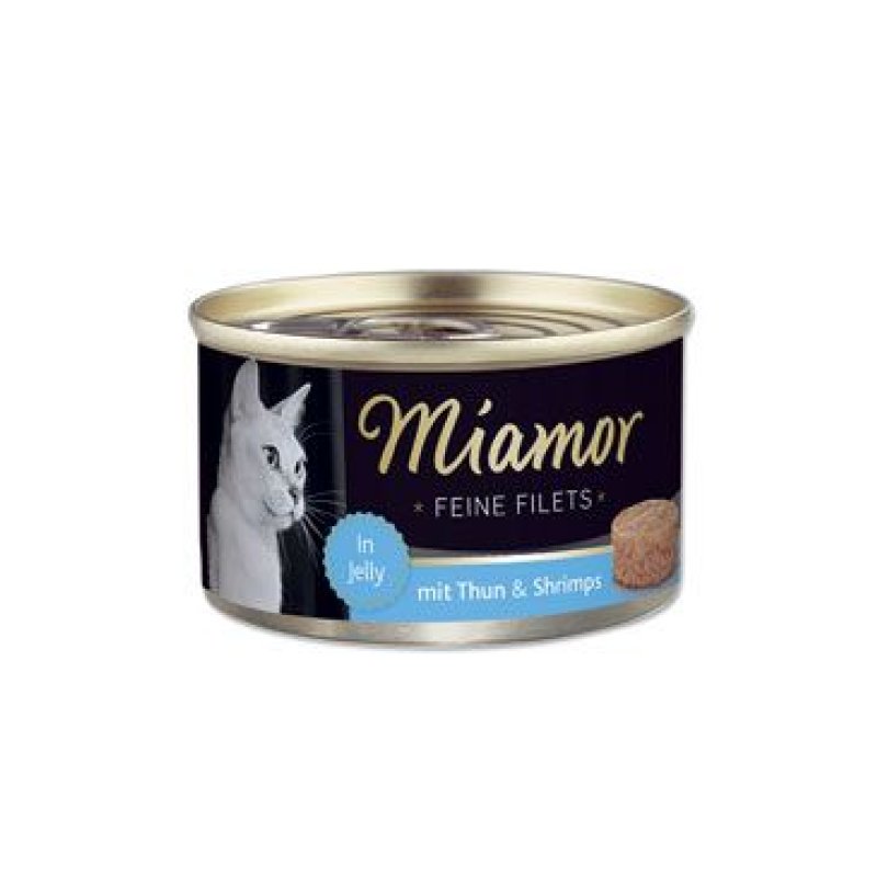 Miamor Cat Filet konzerva tuňák+krevety v želé 100 g