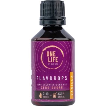 One Life by Big Boy Ochucovací kapky Flavdrops - 50 ml, vanilka