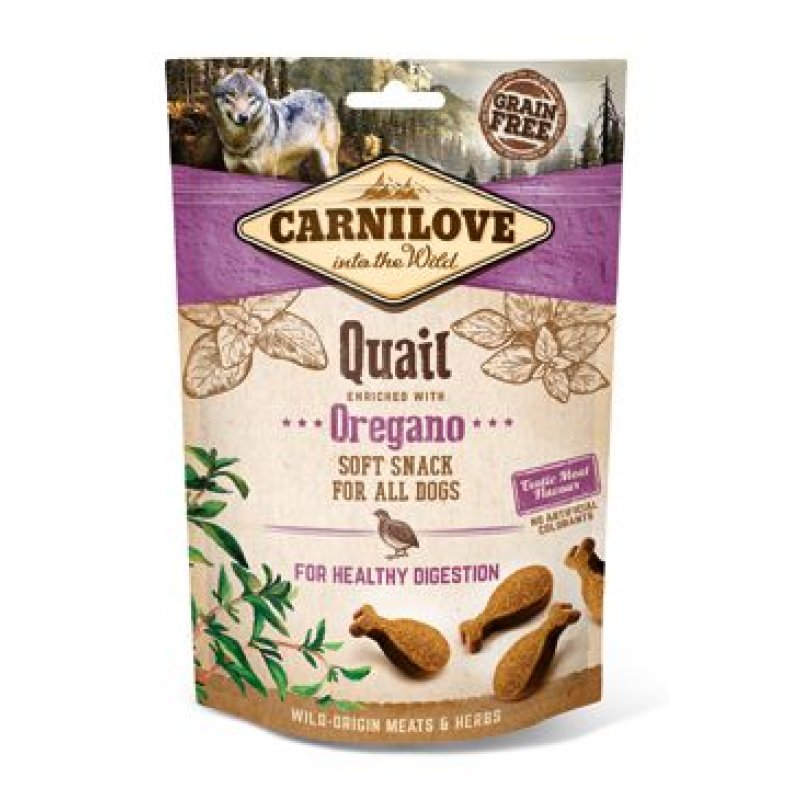 Carnilove Dog Semi Moist Snack Quail & Oregano 200 g