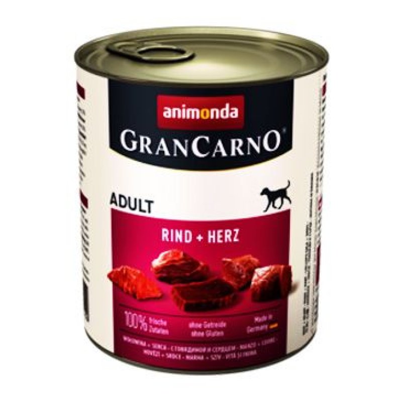 Animonda pes GRANCARNO konz. ADULT hovězí/srdce 800 g