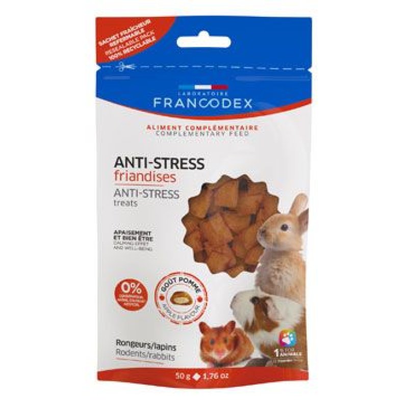 Francodex Pochoutka Anti-stress pro hlodavce 50 g