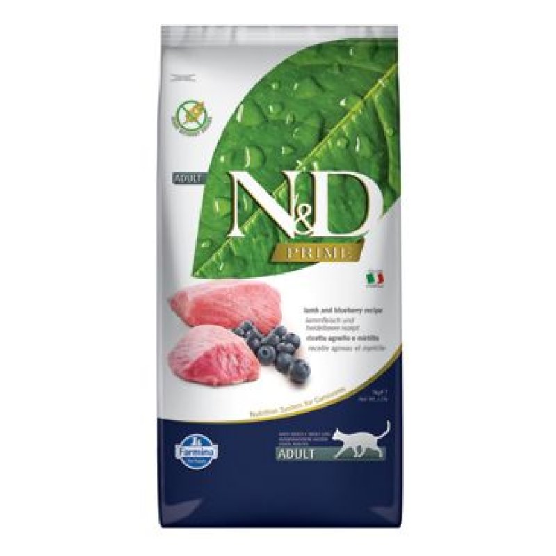 N&D PRIME CAT Adult Lamb & Blueberry 10 kg