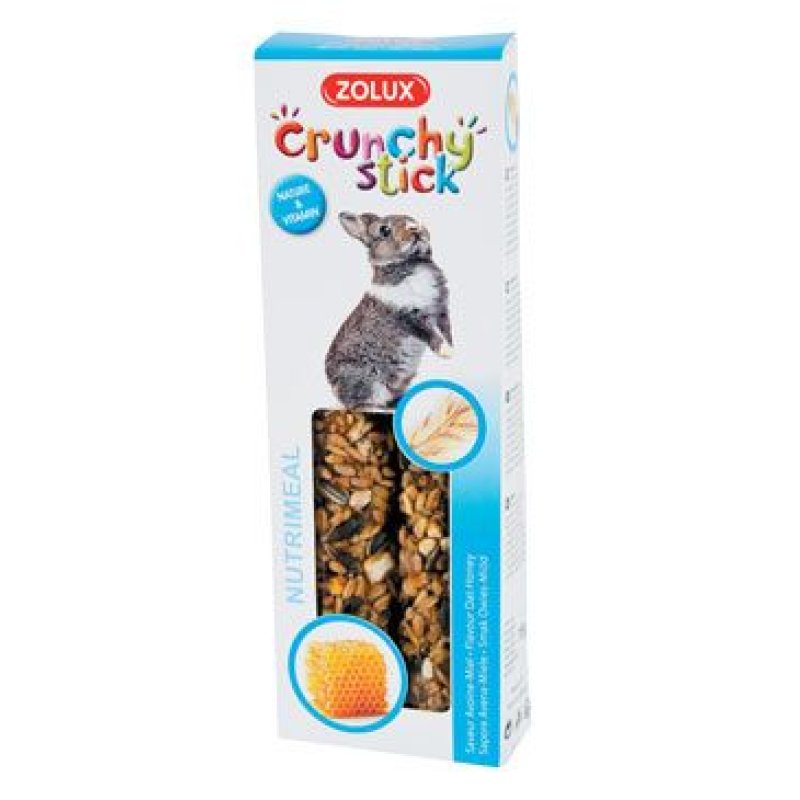 Zolux CRUNCHY STICK oves/med pro králíky