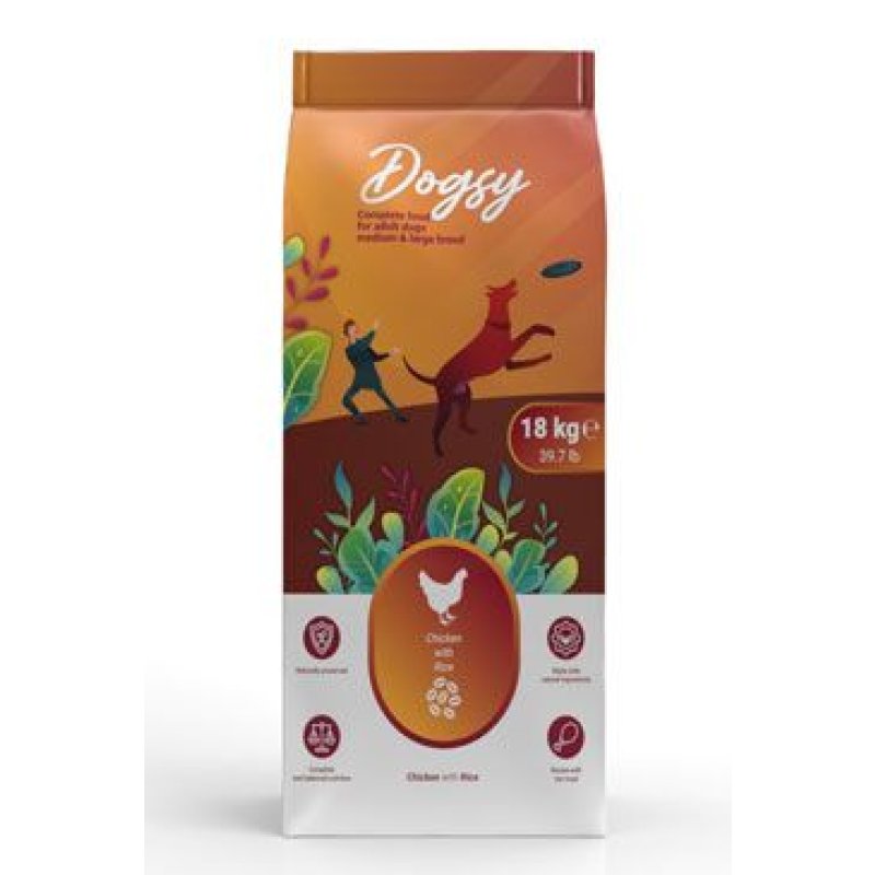 Kraftia DOGSY Adult M/L Chicken & Rice 18 kg